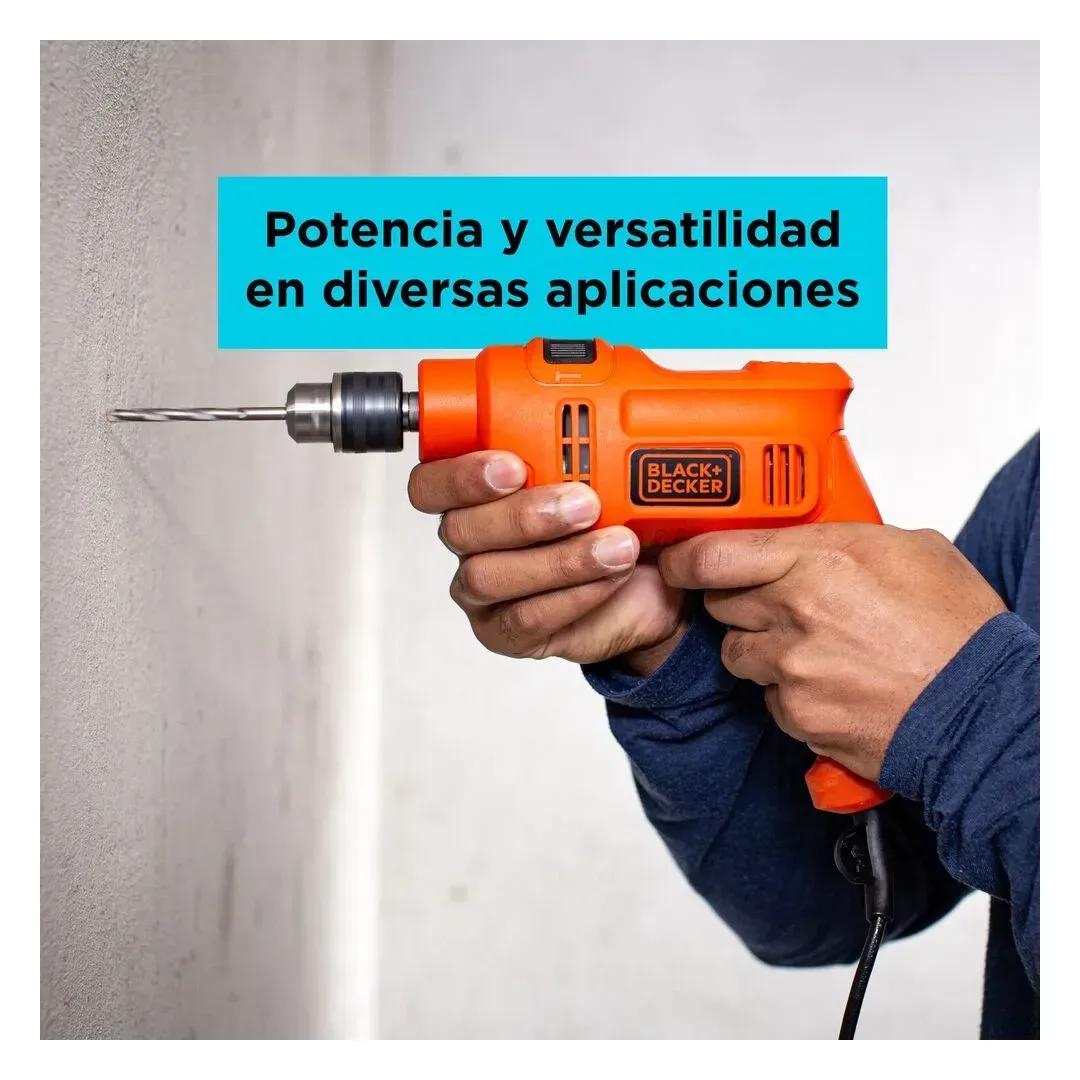 TALADRO DE IMPACTO 3/8”10MM 550W 220V BLACK & DECKER3