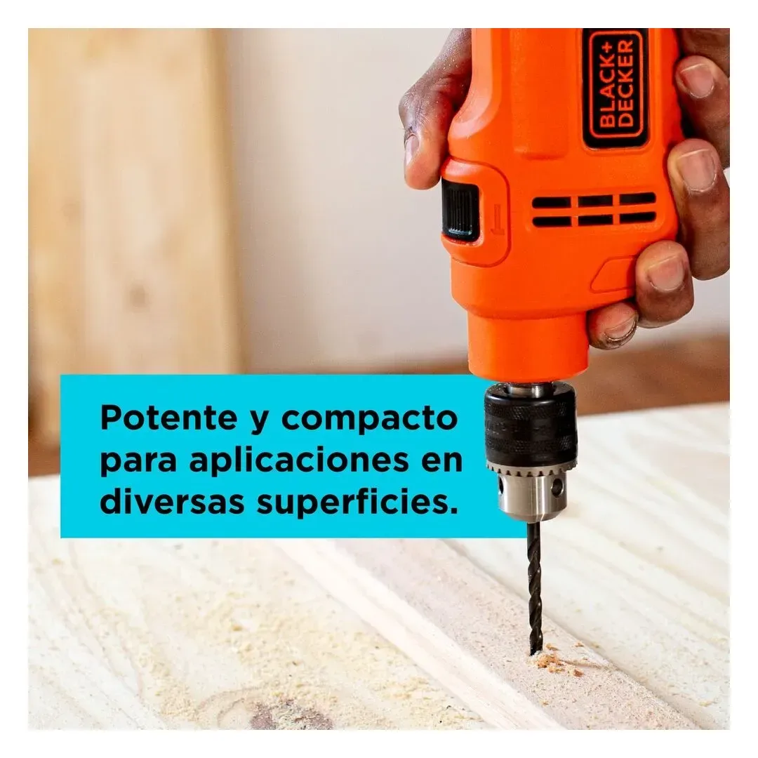 TALADRO DE IMPACTO 3/8”10MM 550W 220V BLACK & DECKER4