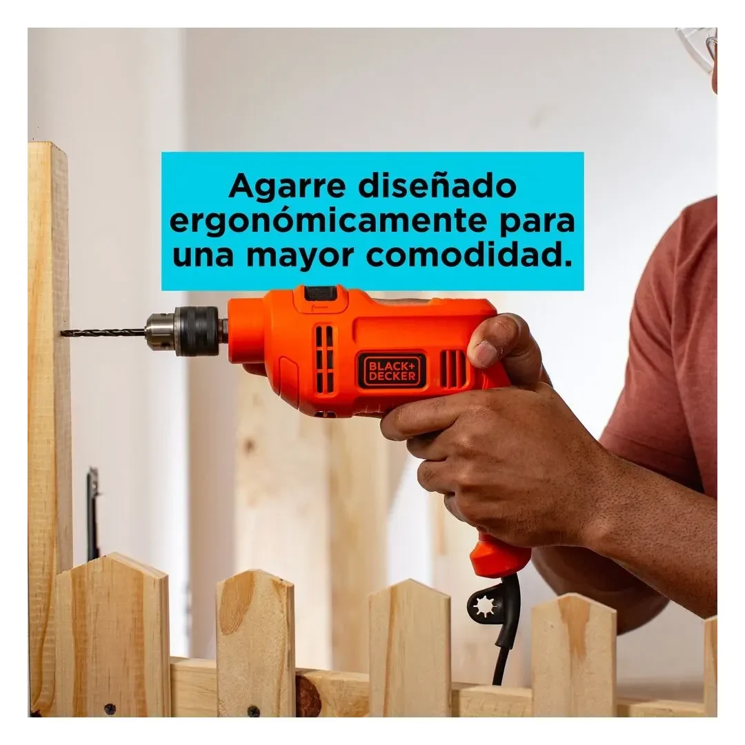 TALADRO DE IMPACTO 3/8”10MM 550W 220V BLACK & DECKER5