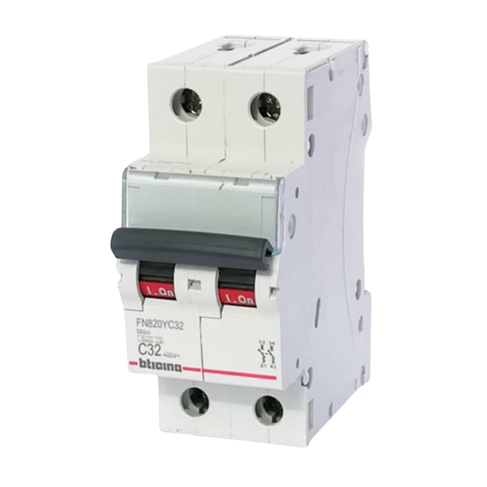 INTERRUPTOR TERMOMAGNETICO 2X32A 220V-10KA BTICINO