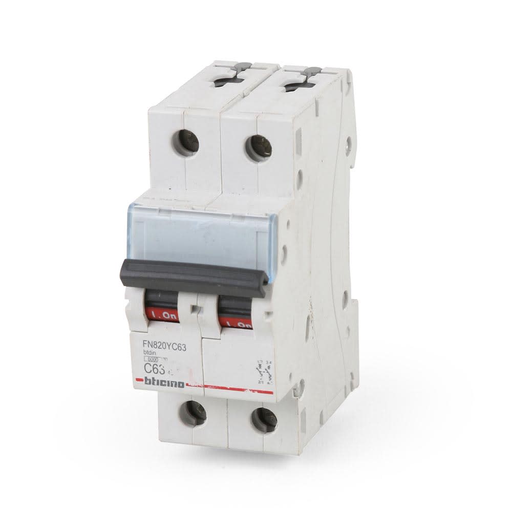 INTERRUPTOR TERMOMAGNETICO 2X63A 220V-10KA BTICINO