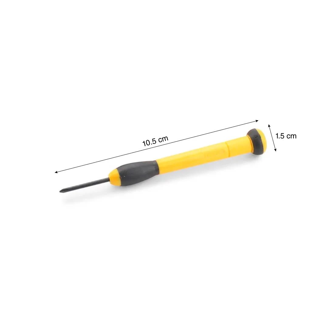JUEGO DE DESARMADORES DE PRECISION MODELO PRESICION ACERO CROMADO AMARILLO PRETUL1