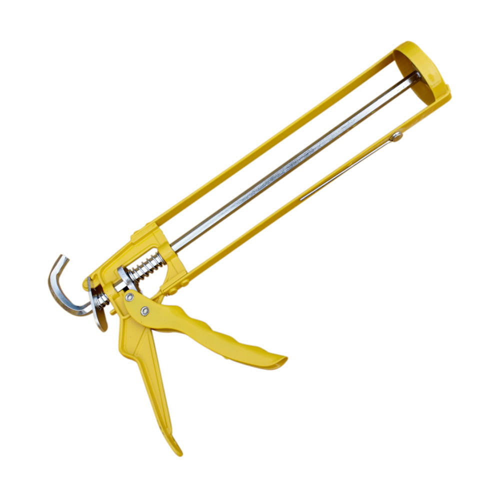 PISTOLA APLICADORA DE SILICONA AMARILLA DE METAL SIKA