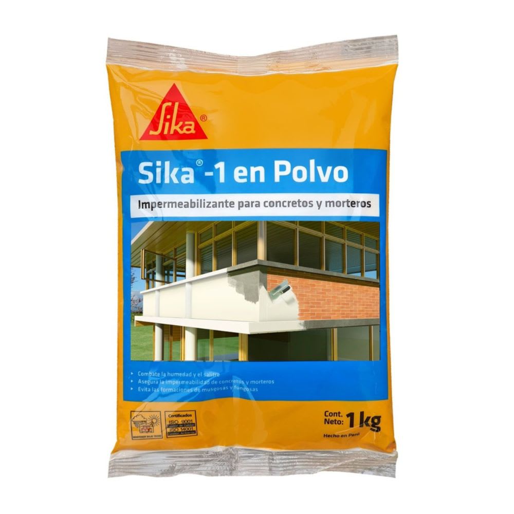 IMPERMEABILIZANTE DE CONCRETO -1 EN POLVO 1KG SIKA