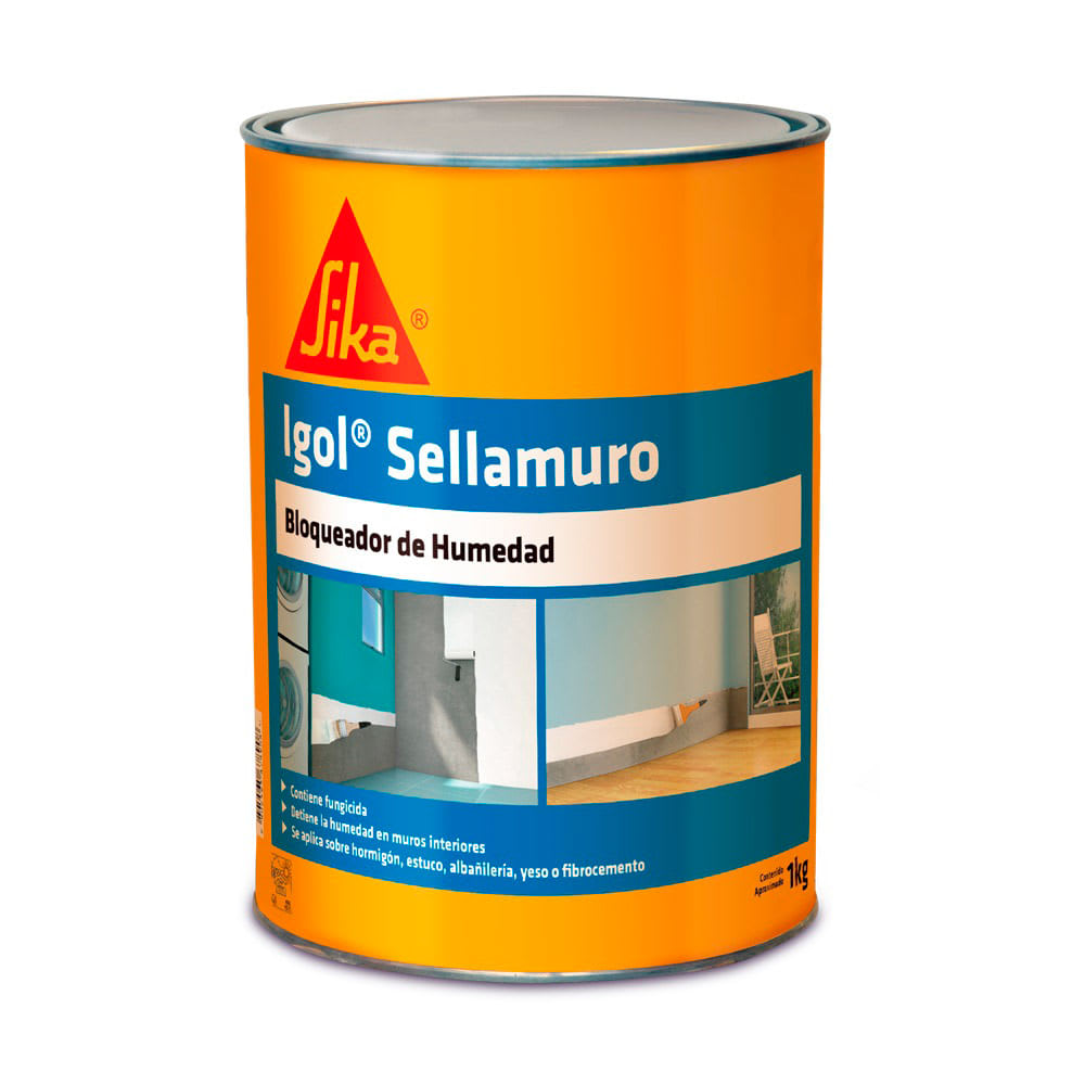 REVESTIMIENTO SIKALASTIC BLOQUEADOR DE HUMEDAD IGOL SELLAMURO 1KG SIKA1