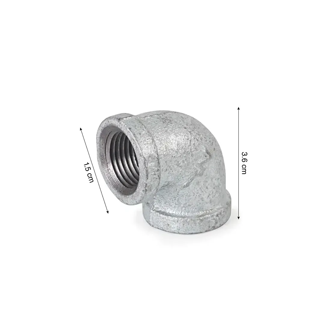CODO DE FIERRO GALVANIZADO 1/2'' X 90° WERKEN2