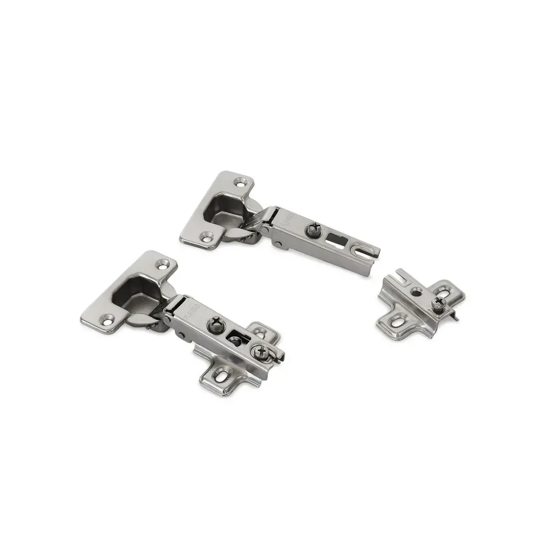 BISAGRA CANGREJO LATERAL 35 MM EN ACERO BRILLANTE CON REGULACION TRIDIMENSIONAL WERKEN
