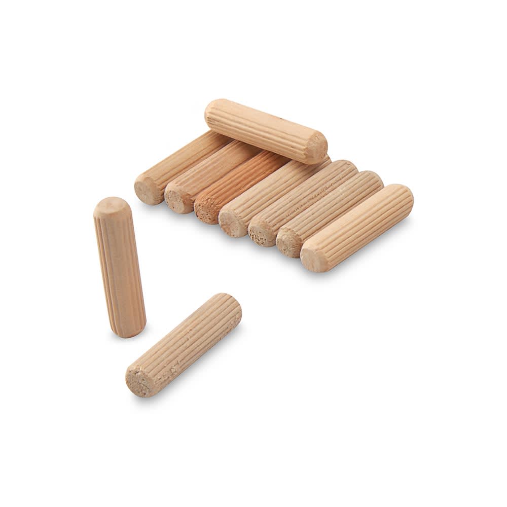 TARUGO DE MADERA RANURADO 3/8'' X 10 UNIDADES SM
