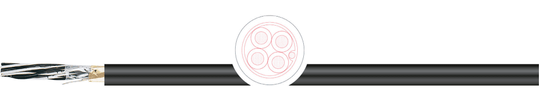 CABLE INSTRUMENTACION INDUCOM RE-2X(ST)YV-F-BLAU/BLUE 4X2X1.3MM2 300V 2000117 TKD1