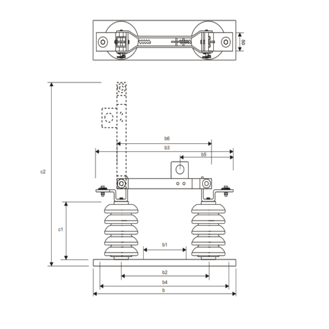 SECCIONADOR UNIPOLAR USO EXTERIOR TIPO 2-XSSU 24/400 MELBAT1