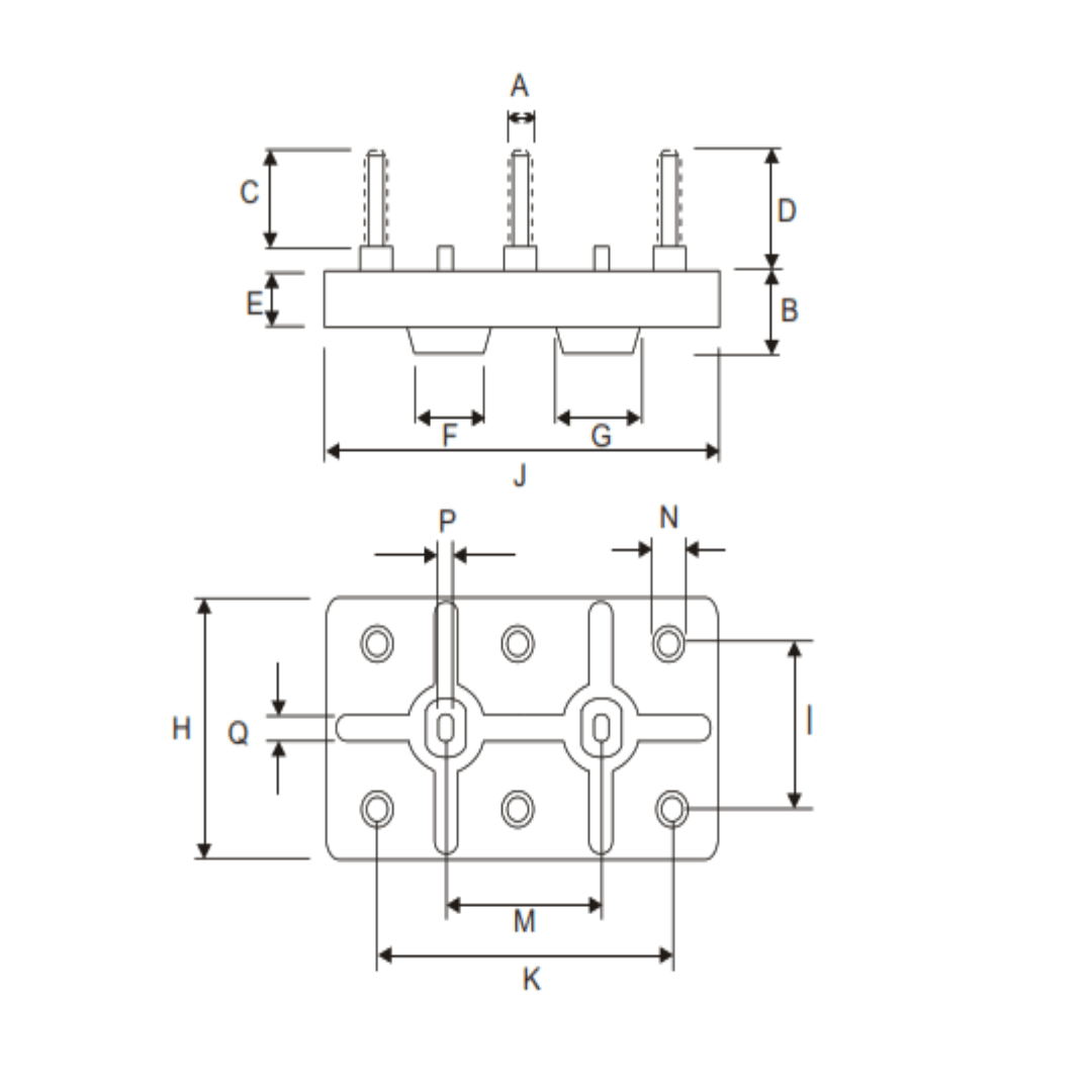 BORNERA PARA MOTOR TIPO TCI-2-3/16'' MELBAT1