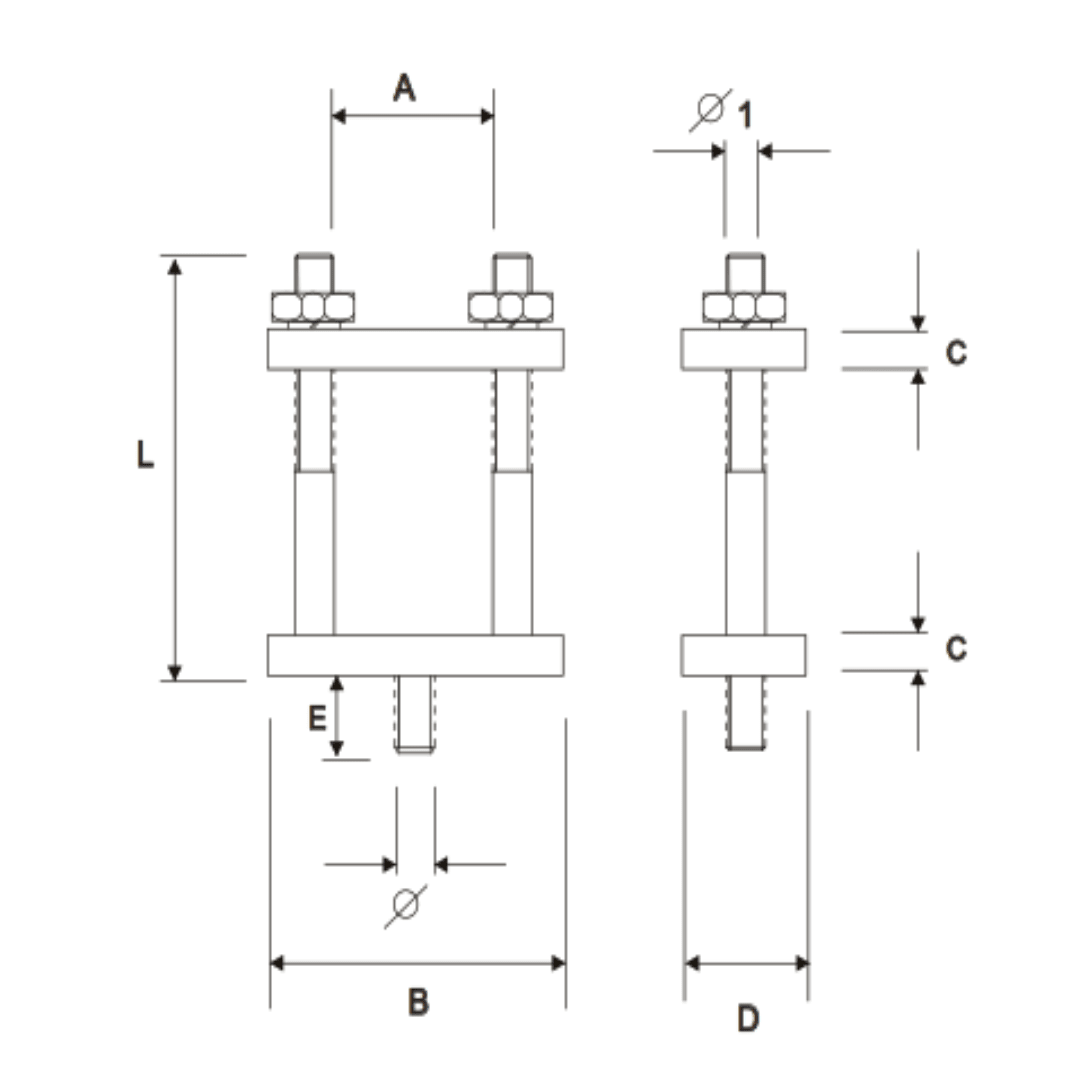 PORTABARRA METALICO TIPO PBC-60 MELBAT1