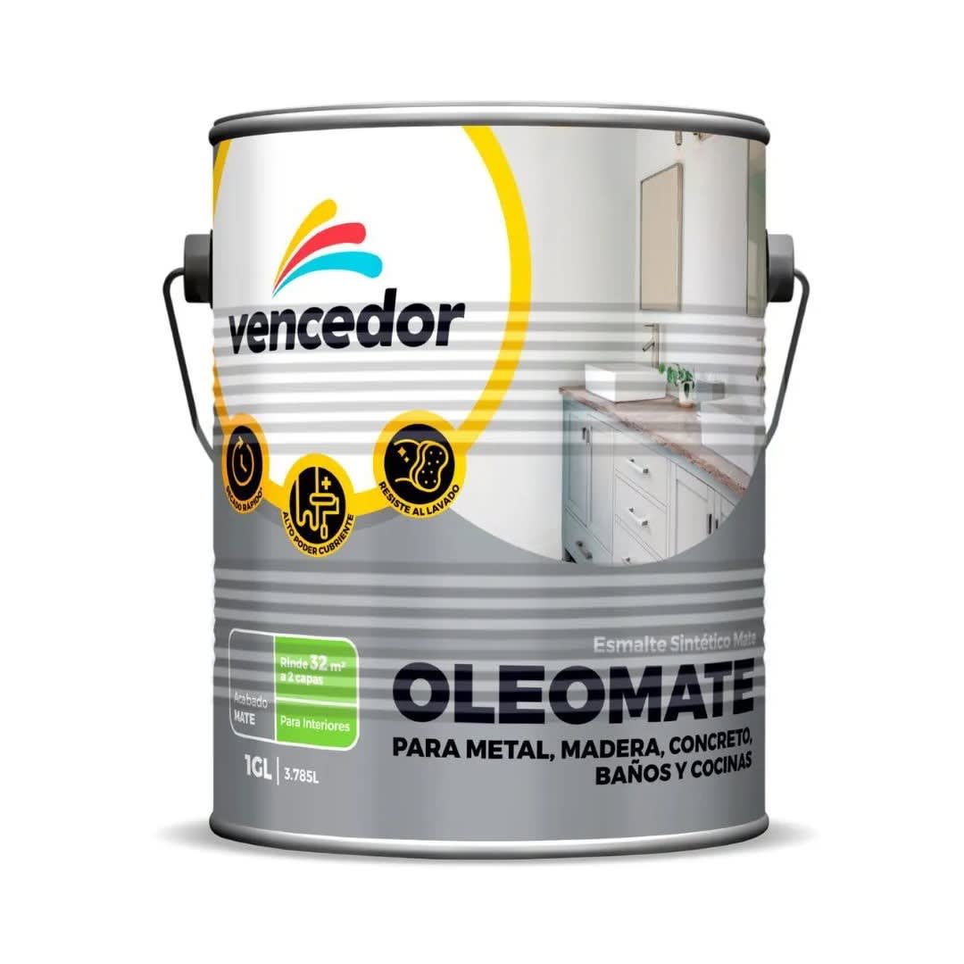 PINTURA OLEO MATE BLANCO HUMO 1 GAL VENCEDOR1