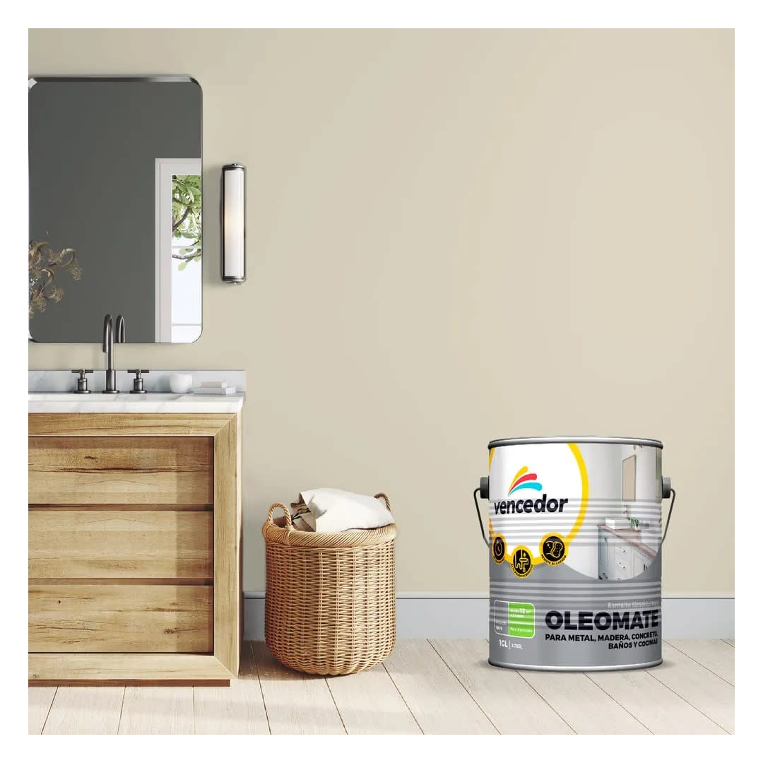 PINTURA OLEO MATE BLANCO HUMO 1 GAL VENCEDOR2