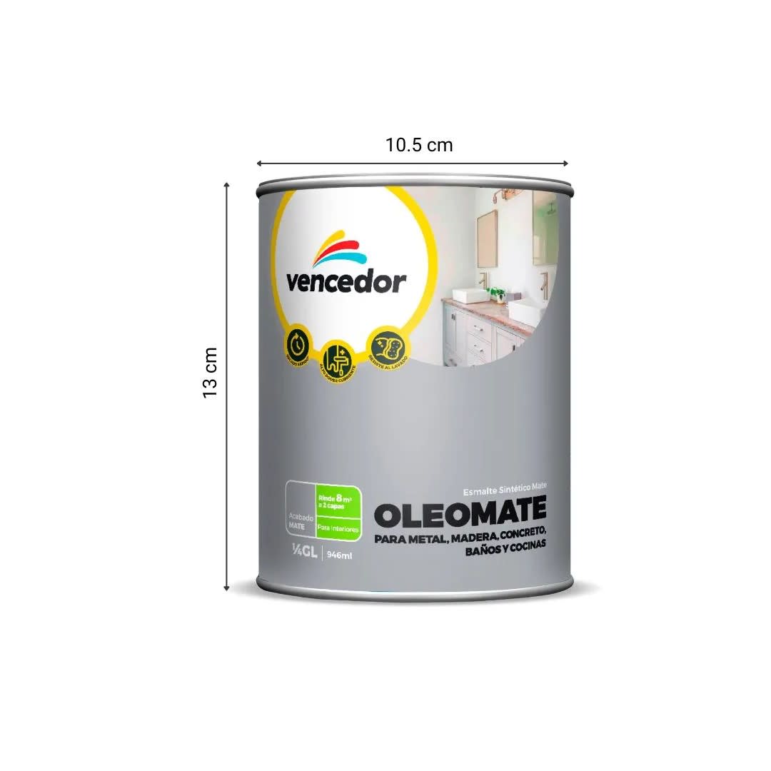 OLEOMATE BLANCO 1/4 GALON VENCEDOR3