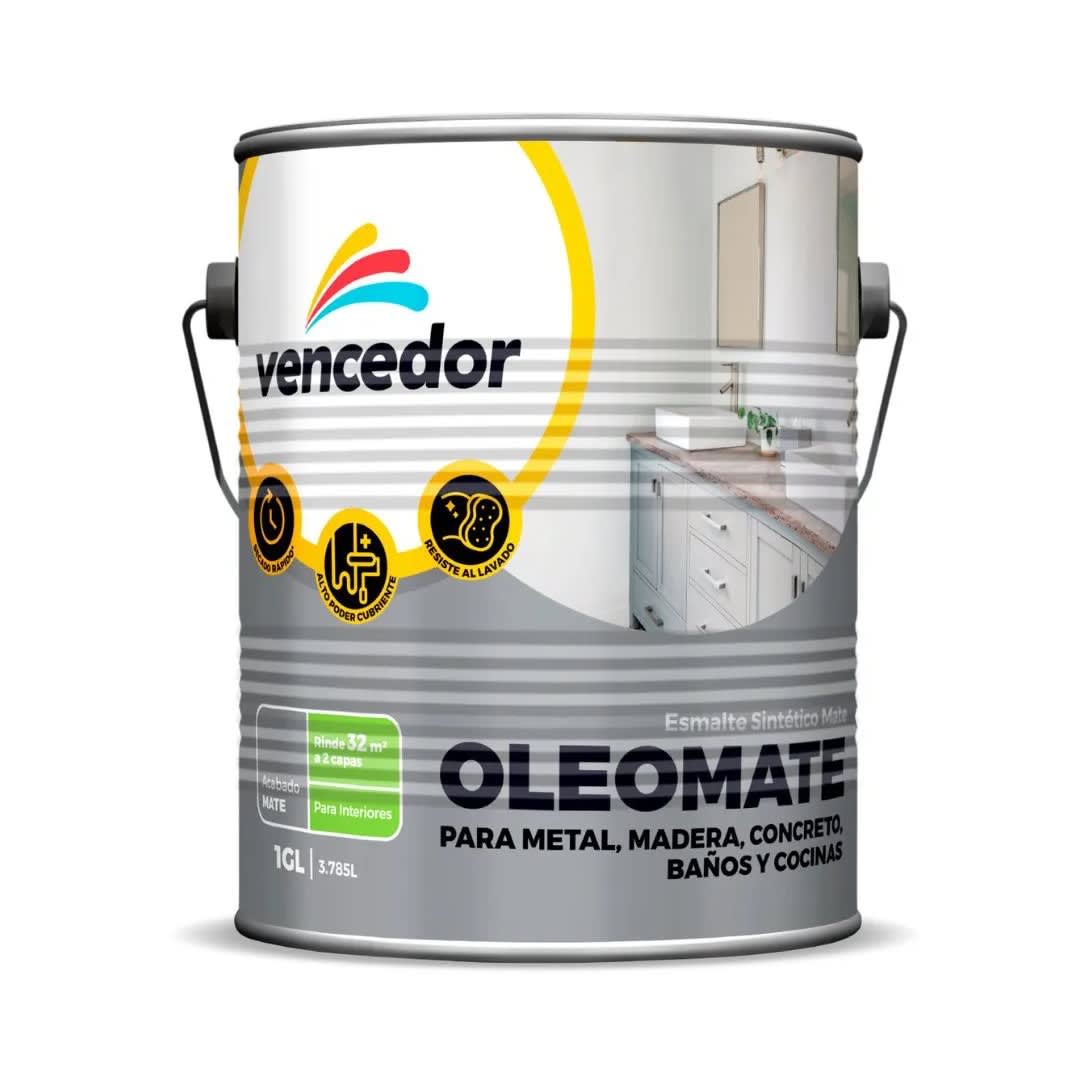 PINTURA MATE OLEO BLANCO 1 GAL VENCEDOR1