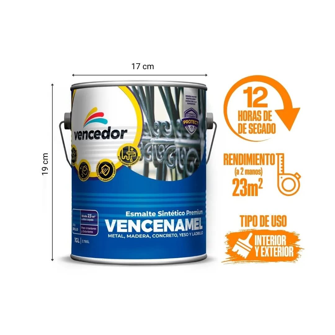 ESMALTE ALUMINIO 1 GAL. VENCENAMEL3