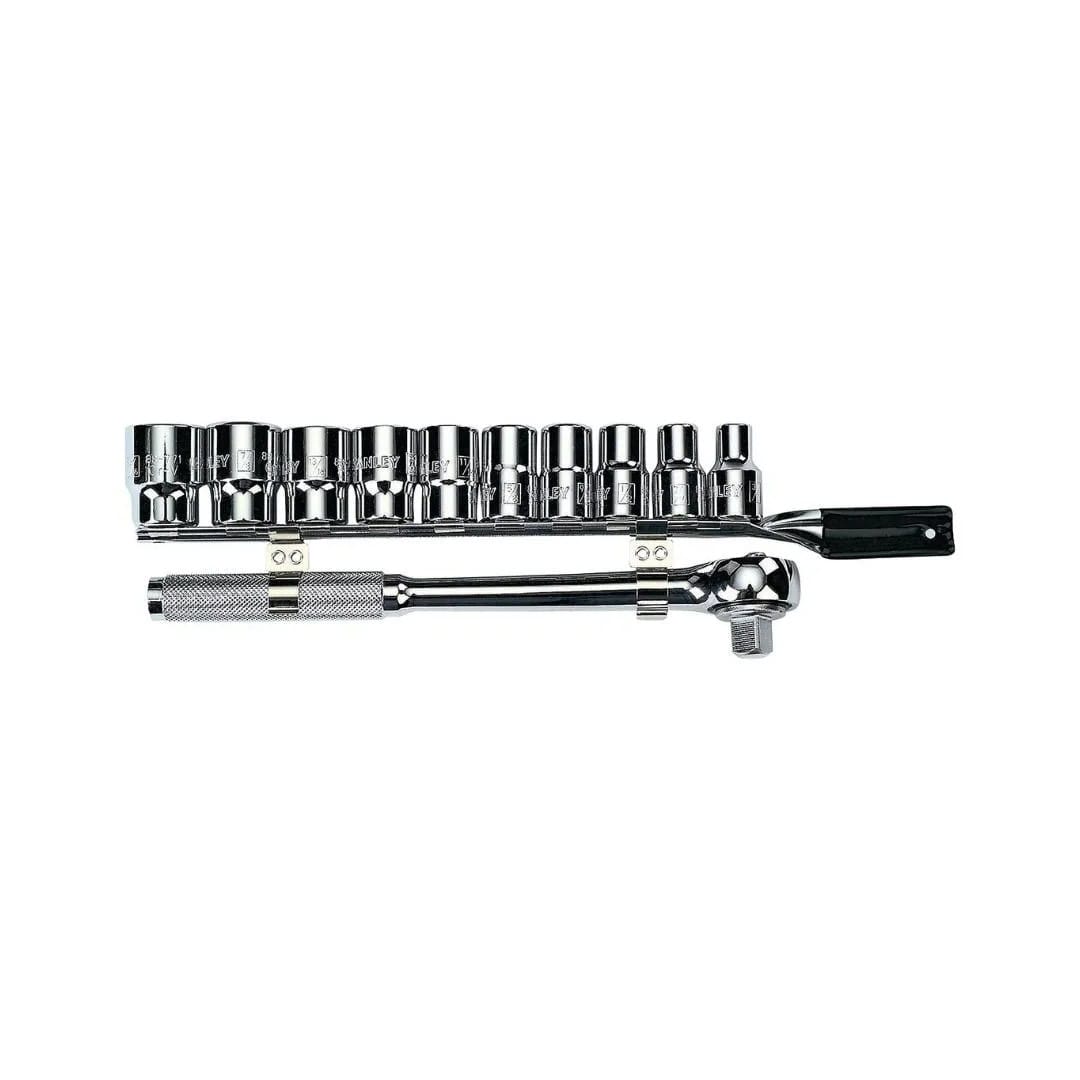 JUEGO DE DADOS EN MM X11 PIEZAS STANLEY