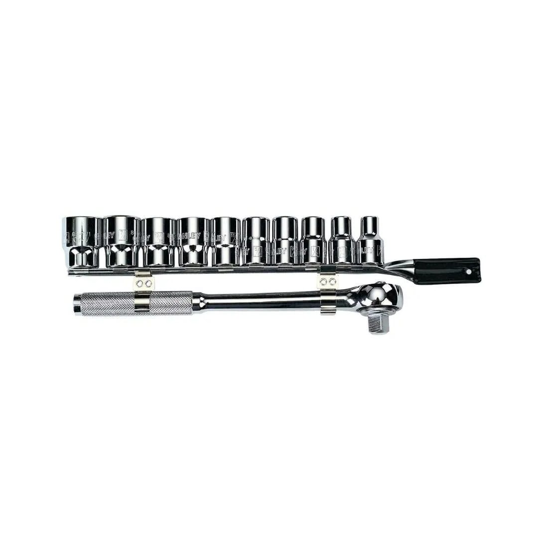 JUEGO DE DADOS EN PULGADAS X11 PIEZAS STANLEY