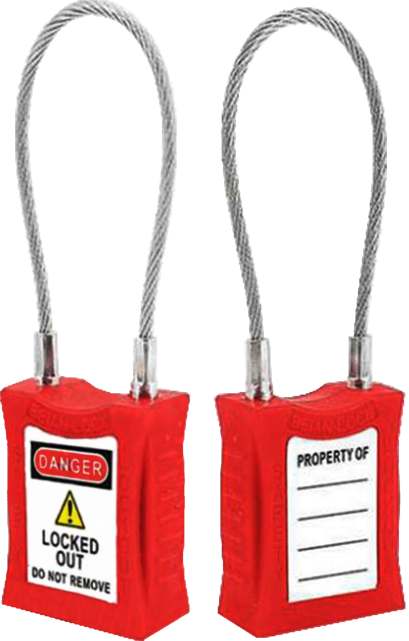 CANDADO CON ARCO FLEXIBLE 3'' 205RED BEIAN-LOCK1