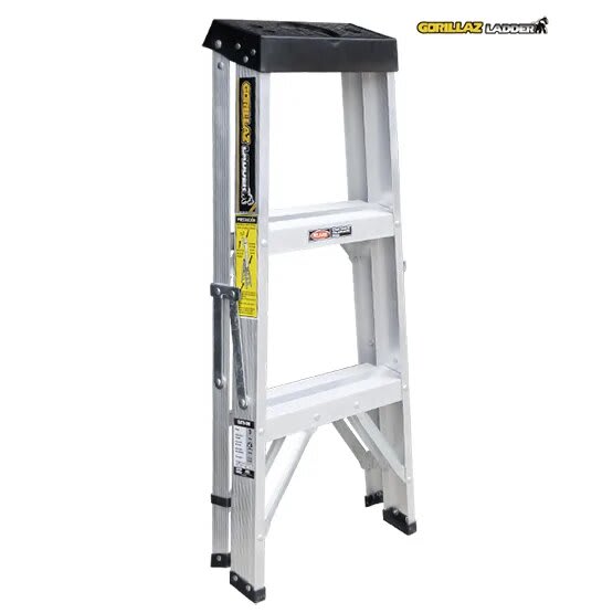 ALUMINIO ESCALERA TIJERA SIMPLE 0.91M GATS3-III 90KG GORILLAZ LADDER4