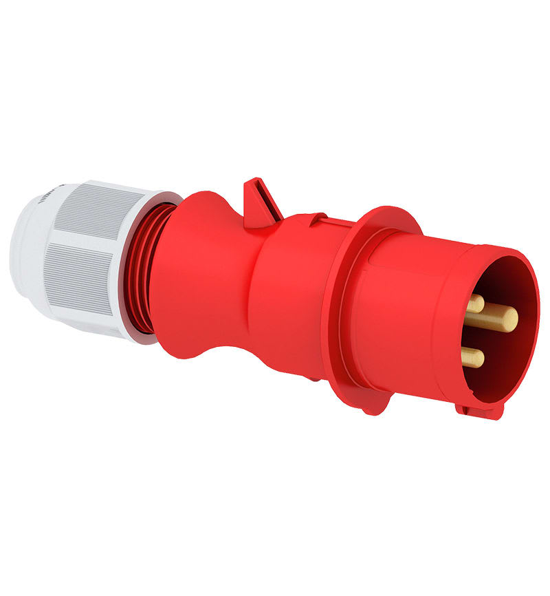ENCHUFE AEREO 16A 2P+T 415V ROJO 9H IP44 MULTI-GRIP 21002-TLS BALS1