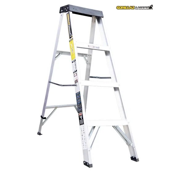 ALUMINIO ESCALERA TIJERA SIMPLE 1.22M GATS4-III GORILLAZ 90KG2