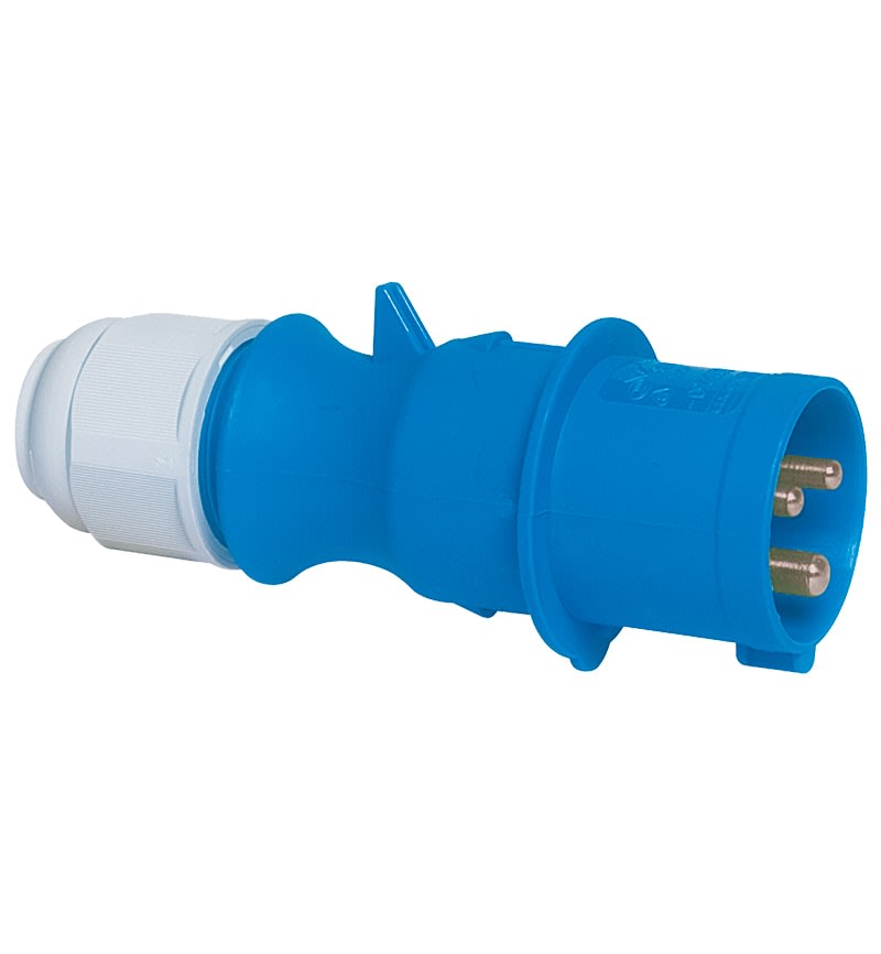 ENCHUFE AEREO 32A 2P+T 250V AZUL 6H IP44 MULTI-GRIP 21013-TLS BALS