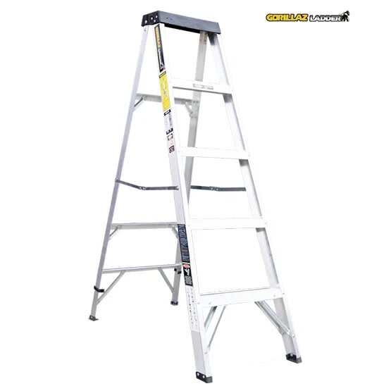 ALUMINIO ESCALERA TIJERA SIMPLE 1.53M GATS5-III GORILLAZ 90KG2