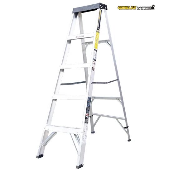 ALUMINIO ESCALERA TIJERA SIMPLE 1.53M GATS5-III 90KG GORILLAZ LADDER3