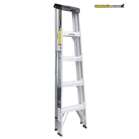 ALUMINIO ESCALERA TIJERA SIMPLE 1.53M GATS5-III GORILLAZ 90KG4