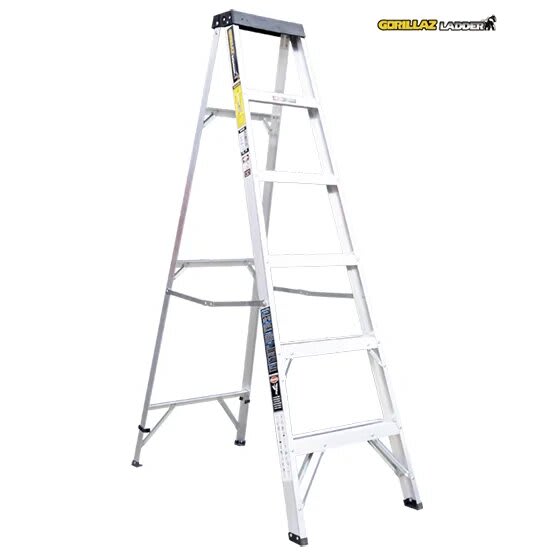 ALUMINIO ESCALERA TIJERA SIMPLE 1.83M GATS6-III 90KG GORILLAZ LADDER2