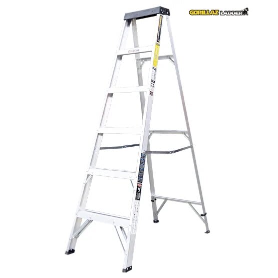 ALUMINIO ESCALERA TIJERA SIMPLE 1.83M GATS6-III GORILLAZ 90KG3