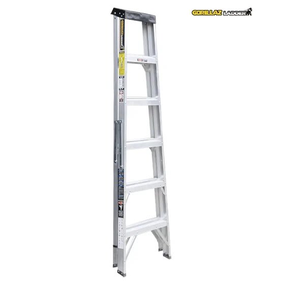 ALUMINIO ESCALERA TIJERA SIMPLE 1.83M GATS6-III 90KG GORILLAZ LADDER4