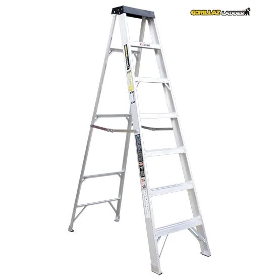 ALUMINIO ESCALERA TIJERA SIMPLE 2.13M GATS7-II 102KG GORILLAZ LADDER2