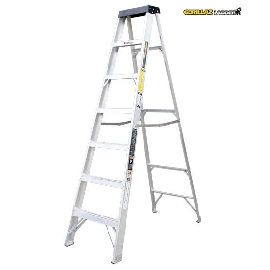 ALUMINIO ESCALERA TIJERA SIMPLE 2.13M GATS7-II 102KG GORILLAZ LADDER3