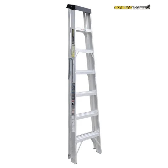 ALUMINIO ESCALERA TIJERA SIMPLE 2.13M GATS7-II 102KG GORILLAZ LADDER4