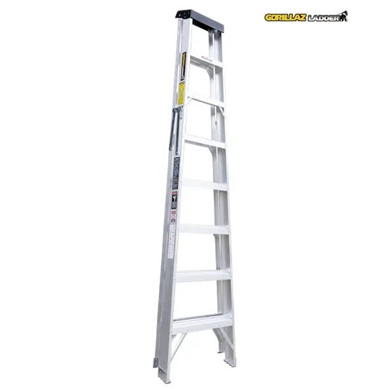 ALUMINIO ESCALERA TIJERA SIMPLE 2.44M GATS8-II GORILLAZ 102KG4