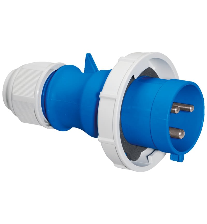 ENCHUFE AEREO 16A 2P+T 250V AZUL 6H IP67 MULTI-GRIP BLS-210576 BALS