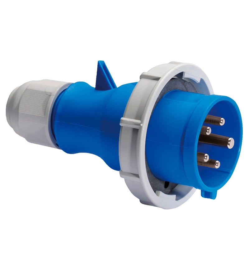 ENCHUFE AEREO 16A 3P+N+T 250V AZUL 9H IP67 MULTI-GRIP 210588 BALS1