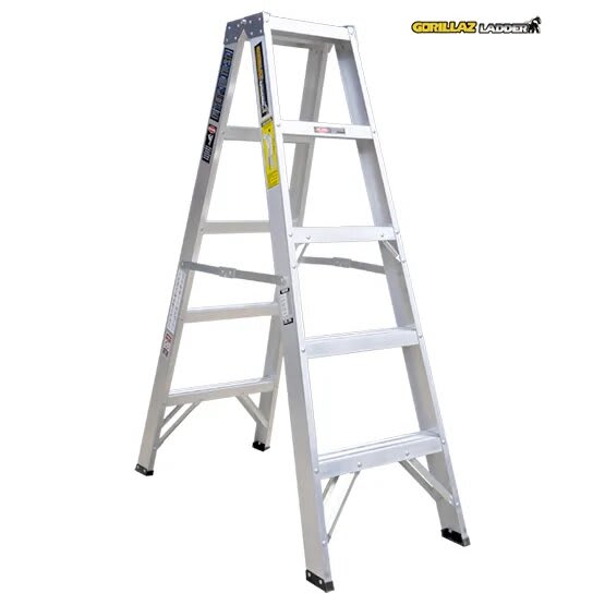 ALUMINIO ESCALERA TIJERA DOBLE 1.53M GATD5-II 102KG GORILLAZ LADDER2