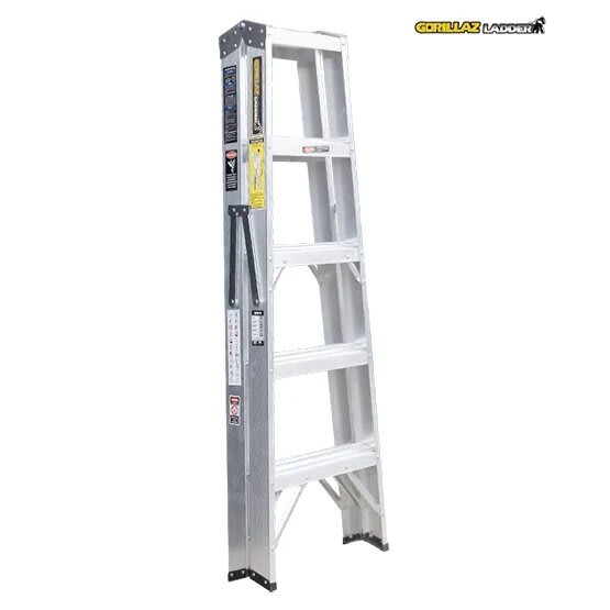 ALUMINIO ESCALERA TIJERA DOBLE 1.53M GATD5-II 102KG GORILLAZ LADDER4