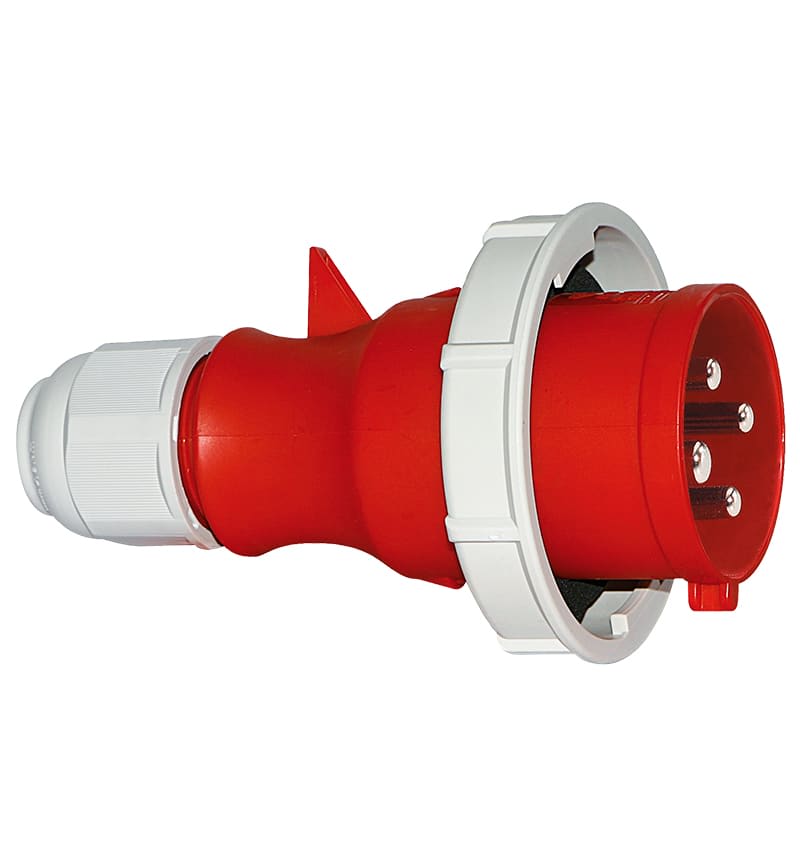 ENCHUFE AEREO REEFER 32A 3P+T 440V P/CONTAINERS ROJO 3H IP67 MULTI-GRIP 210824 BALS
