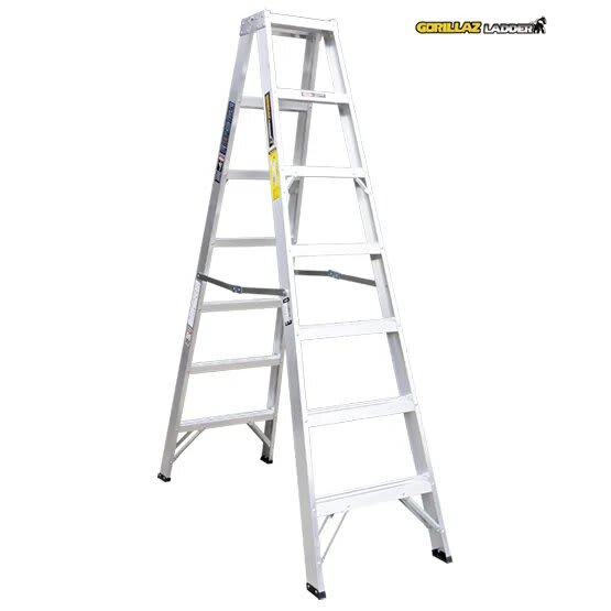 ALUMINIO ESCALERA TIJERA DOBLE 2.13M GATD7-II 102KG GORILLAZ LADDER2