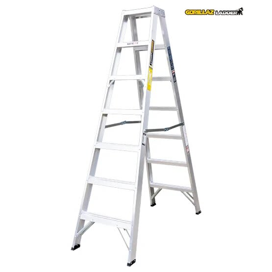 ALUMINIO ESCALERA TIJERA DOBLE 2.13M GATD7-II GORILLAZ 102KG3