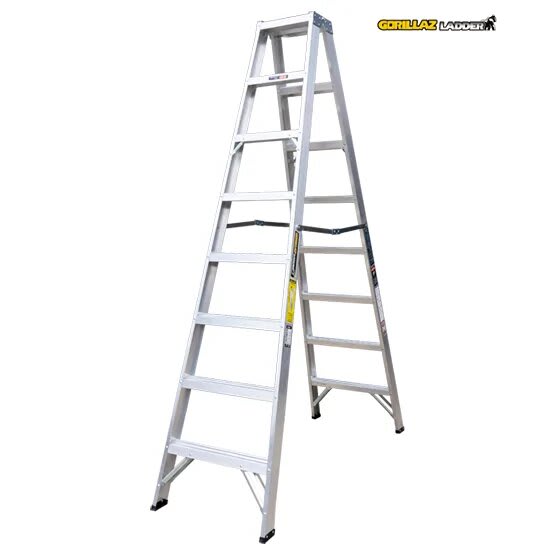 ALUMINIO ESCALERA TIJERA DOBLE 2.44M GATD8-II GORILLAZ 102KG3