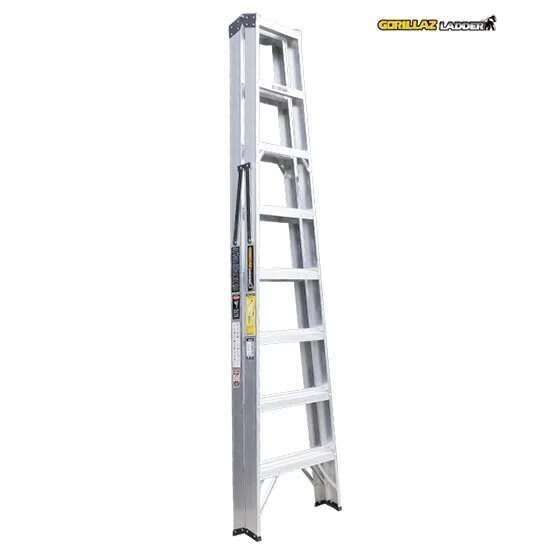ALUMINIO ESCALERA TIJERA DOBLE 2.44M GATD8-II GORILLAZ 102KG4