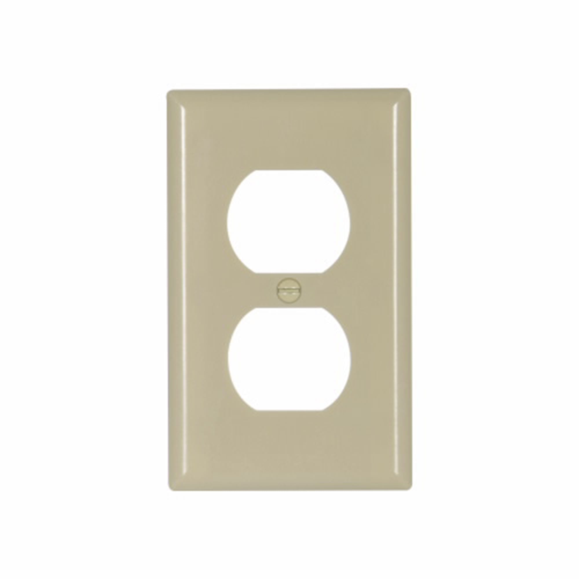 PLACA DOBLE BAQUELITA MARFIL 2132VE EATON1