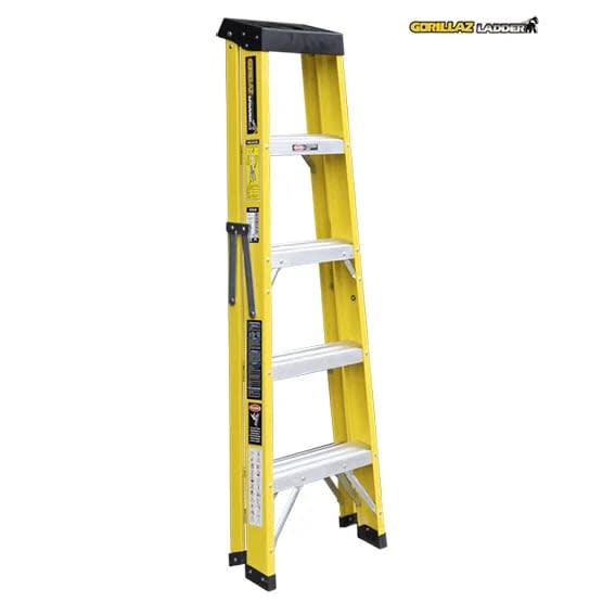 FIBRA ESCALERA TIJERA SIMPLE 1.53M GFTS5-II 102KG GORILLAZ LADDER4