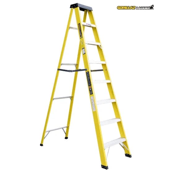 FIBRA ESCALERA TIJERA SIMPLE 2.44M GFTS8-II 102KG GORILLAZ LADDER2